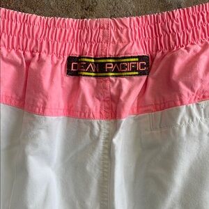 Vintage 80’s  Ocean Pacific Pink and White Pants